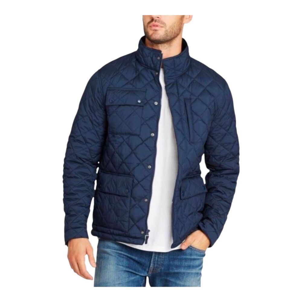 Bonobos Navy Quilted Jacket